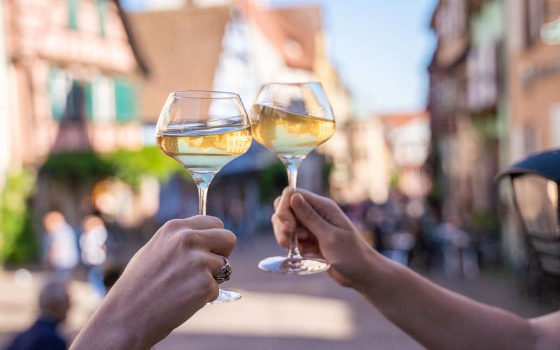 Hotel La Couronne in Riquewihr, ein charmantes Hotel an der Elsässer Weinstraße, im Herzen der Weinberge und eines mittelalterlichen Dorfes.