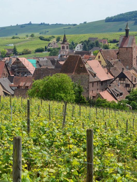 Hôtel La Couronne à Riquewihr, un hôtel de charme sur la route des vins d'Alsace, en plein coeur du vignoble et d'un village médiéval